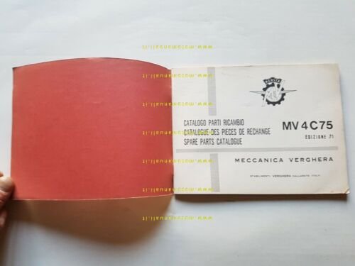 MV Agusta 750 4C Sport 1971 catalogo ricambi originale spare …