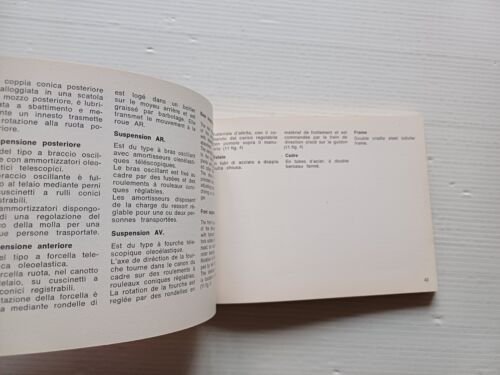 MV Agusta 750 4C Sport 1972 manuale uso manutenzione originale …