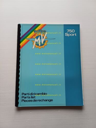 MV Agusta 750 4C Sport 1974 catalogo ricambi originale spare …