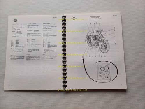 MV Agusta 750 4C Sport 1974 catalogo ricambi originale spare …