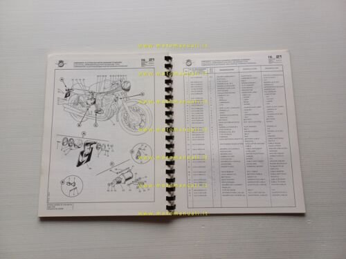 MV Agusta 750 4C Sport 1974 catalogo ricambi originale spare …