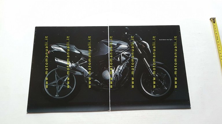 MV Agusta 750 Brutale 2003 depliant originale INGLESE brochure ENGLISH