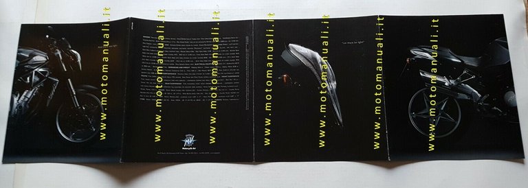 MV Agusta 750 Brutale 2003 depliant originale INGLESE brochure ENGLISH