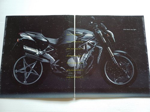 MV Agusta 750 Brutale 2003 depliant originale ITALIANO