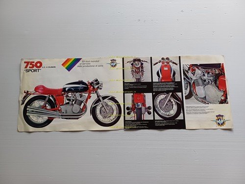 MV Agusta 750 Sport 4C 1974 depliant italiano originale