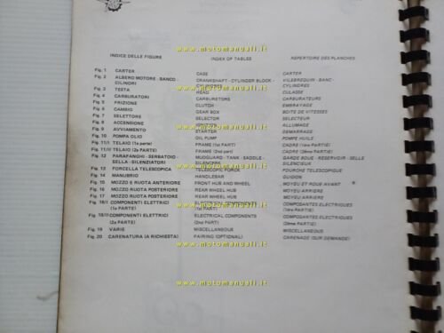 MV Agusta 750 Sport America 1975 catalogo ricambi ORIGINALE spare …