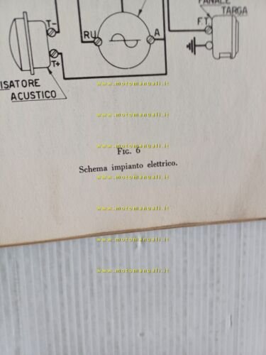 MV Agusta 83 1958 manuale uso manutenzione libretto originale