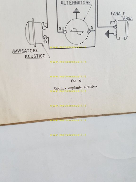 MV Agusta 83 1958 manuale uso manutenzione libretto originale italiano