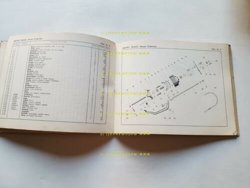 MV Agusta 83 1959 catalogo ricambi originale spare parts list