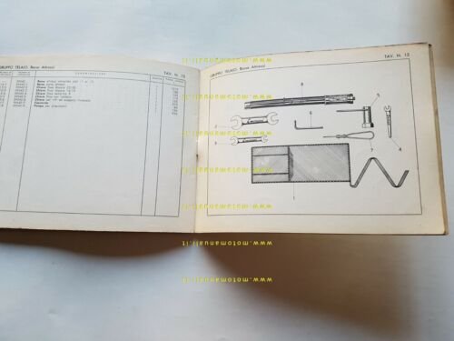 MV Agusta 83 1959 catalogo ricambi originale spare parts list
