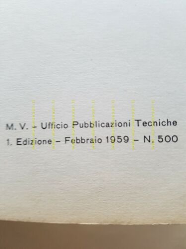 MV Agusta 83 1959 catalogo ricambi originale spare parts list