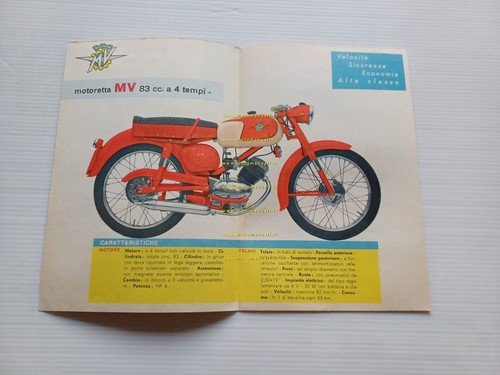 MV Agusta 83 depliant italiano originale