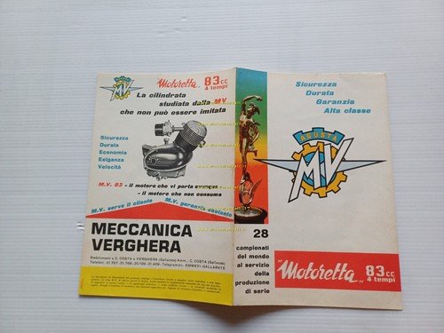 MV Agusta 83 depliant italiano originale