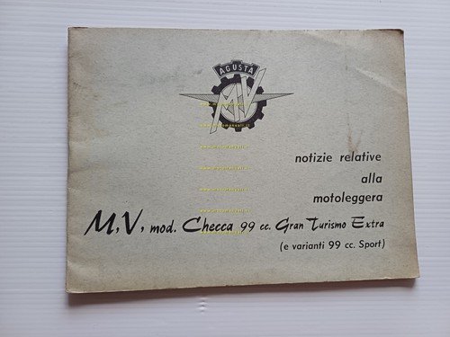 MV Agusta 99 Checca Gran Turismo Extra - Sport 1960-61 …