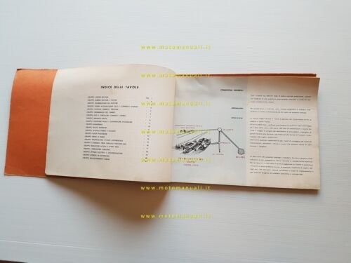 MV Agusta Autocarro 1101-D2 DIESEL 1960 catalogo ricambi originale