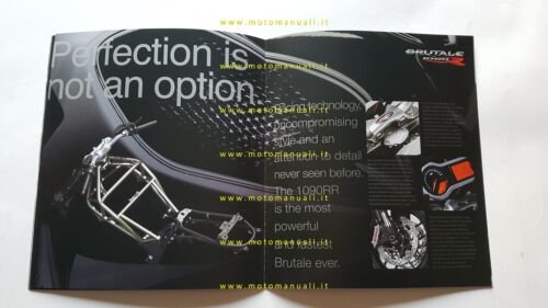 MV Agusta Brutale 1090 R 2010 depliant originale