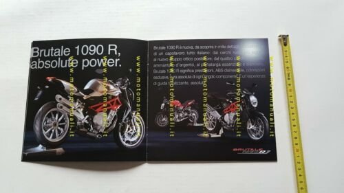 MV Agusta BRUTALE 1090 RR-1090 R -1090 2013 depliant originale …