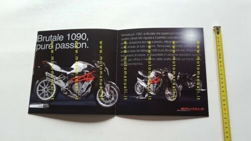 MV Agusta BRUTALE 1090 RR-1090 R -1090 2013 depliant originale …