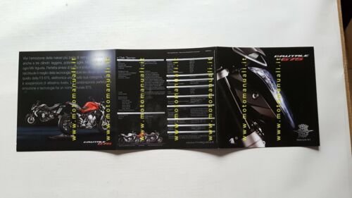 MV Agusta Brutale 675 2014 depliant originale italiano brochure