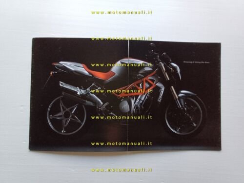 MV Agusta Brutale 910 2007 depliant ITALIANO originale brochure