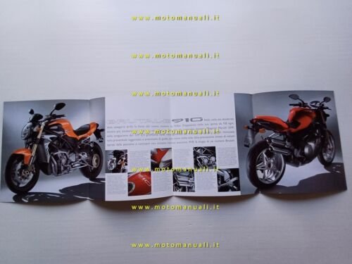 MV Agusta Brutale 910 2007 depliant ITALIANO originale brochure