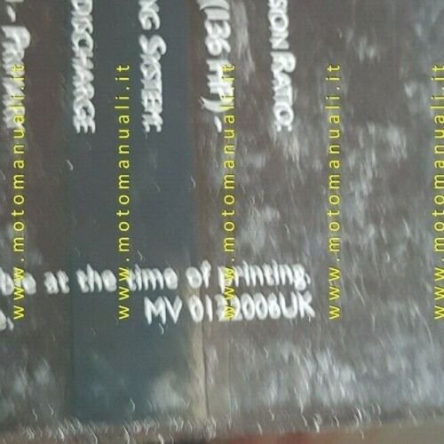 MV Agusta Brutale 910 R 2008 depliant INGLESE originale ENGLISH …