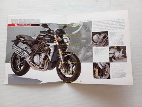 MV Agusta Brutale R 989 2008 depliant originale Italiano brochure