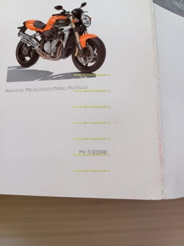 MV Agusta Brutale R 989 2008 depliant originale Italiano brochure