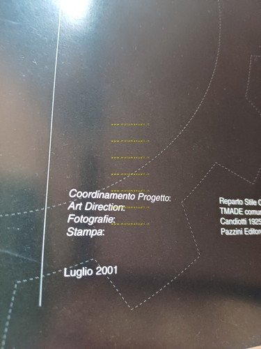 MV Agusta catalogo 2001 parti speciali concessionari originale