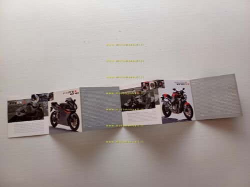 MV Agusta catalogo produzione modelli 2009 depliant originale