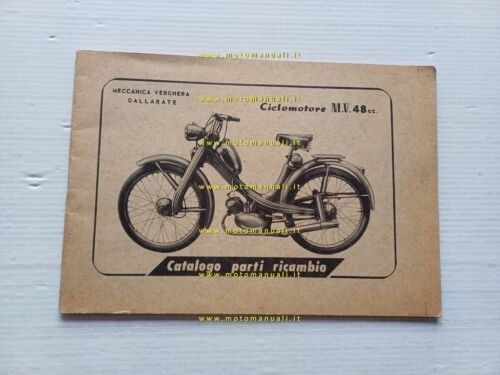 MV Agusta Ciclomotore 48 1956 catalogo ricambi originale spare parts …
