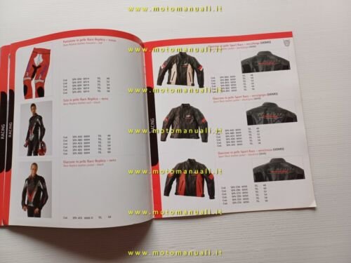 MV Agusta Corse catalogo abbigliamento depliant originale