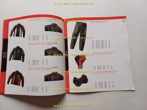 MV Agusta Corse catalogo abbigliamento depliant originale