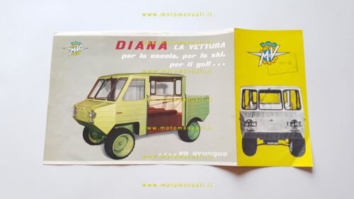 MV Agusta Diana Veicolo Speciale 4x4 autocarro depliant originale