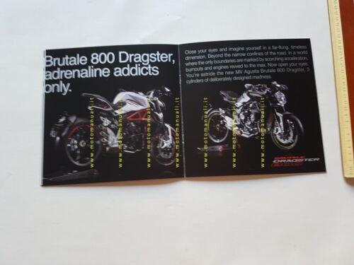 MV Agusta Dragster 800 RR - 800 2016 depliant originale …