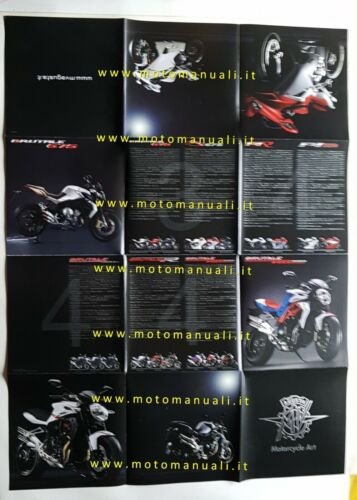 MV Agusta F3 - produzione 2012 depliant poster originale brochure