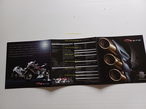 MV Agusta F3 675 2013 depliant italiano originale