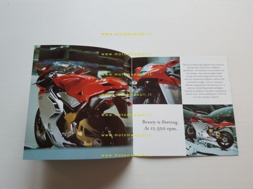 MV Agusta F4 - F4 S 2000 depliant originale INGLESE