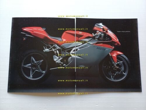 MV Agusta F4 1000 2004 depliant originale TESTO INGLESE