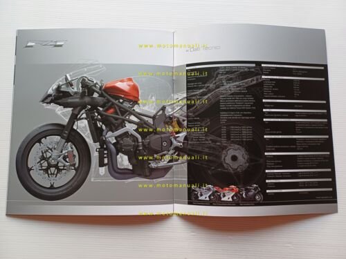 MV Agusta F4 1000 2010 depliant italiano originale