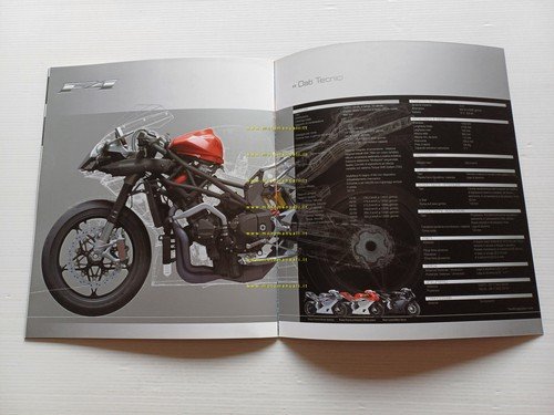 MV Agusta F4 1000 2010 depliant italiano originale