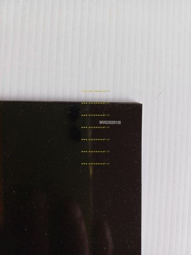 MV Agusta F4 1000 2010 depliant italiano originale