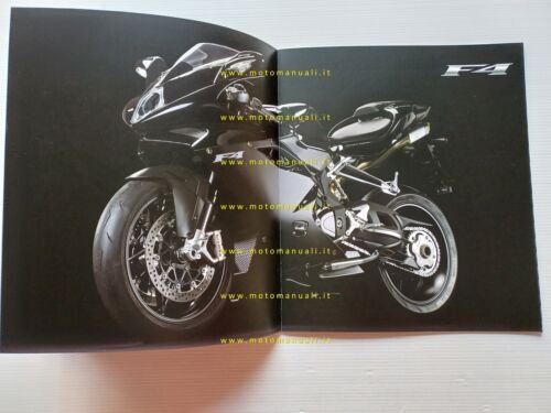 MV Agusta F4 1000 2010 depliant italiano originale