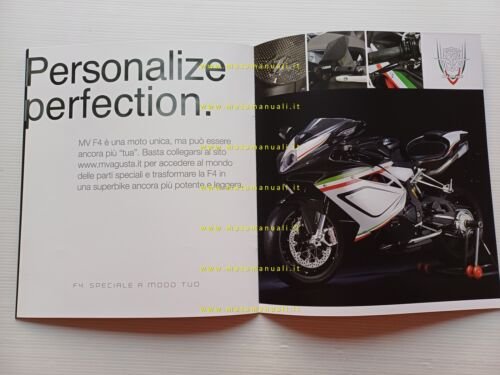 MV Agusta F4 1000 2010 depliant italiano originale