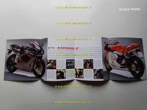 MV Agusta F4 1000 R 2006 depliant italiano originale