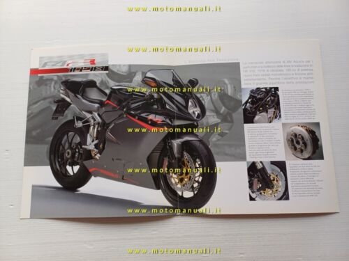 MV Agusta F4 1078 312 RR 2008 depliant italiano originale