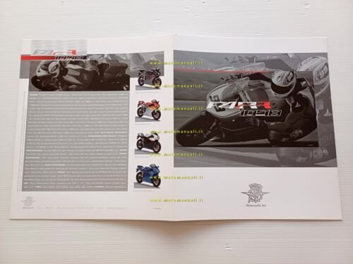 MV Agusta F4 1078 312 RR 2008 depliant italiano originale
