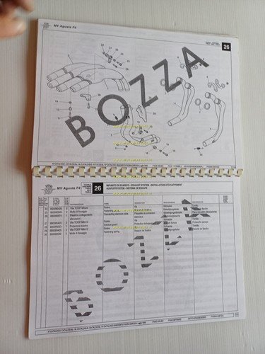 MV Agusta F4 750 1999 catalogo ricambi PROVVISORIO originale