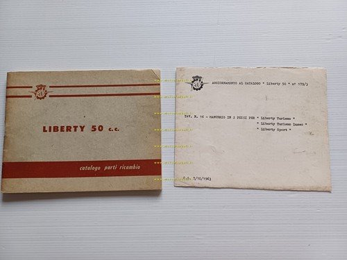 MV Agusta Liberty 50 Turismo - Sport 1962 catalogo ricambi …