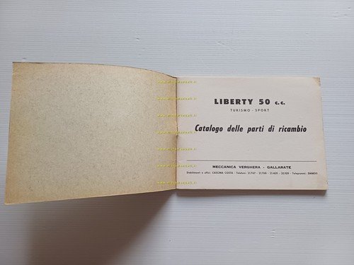 MV Agusta Liberty 50 Turismo - Sport 1962 catalogo ricambi …